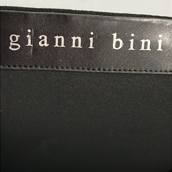 Gianni Bini Gabortwo Rhinestone Pointed Toe Tall Wedge Boots Size 5.5 M NWOB - Picture 9 of 10